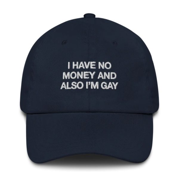 I Have No Money And Also I'm Gay Hat
