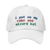 i put on my robe and wizard hat
